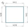 Evier sous plan inox 40cm PYRAMIS