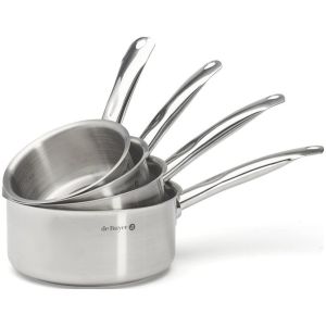 Lot de 4 casseroles inox De Buyer PRIM'APPETY Ø14-16-18-20 cm