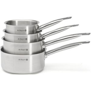 Lot de 4 casseroles inox De Buyer PRIM'APPETY Ø14-16-18-20 cm