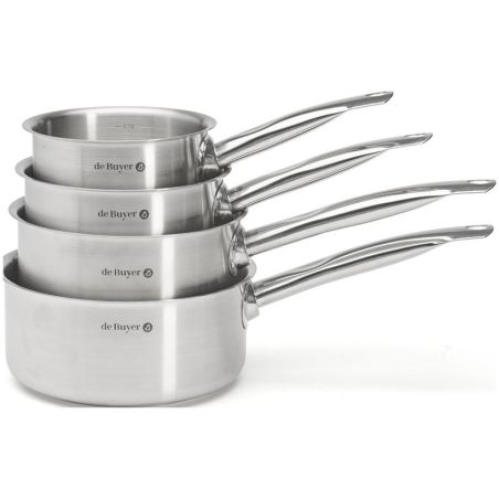 Lot de 4 casseroles inox De Buyer PRIM'APPETY Ø14-16-18-20 cm
