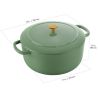 Cocotte 28cm Bellamonte Verte ronde BALLARINI 75003-576-0
