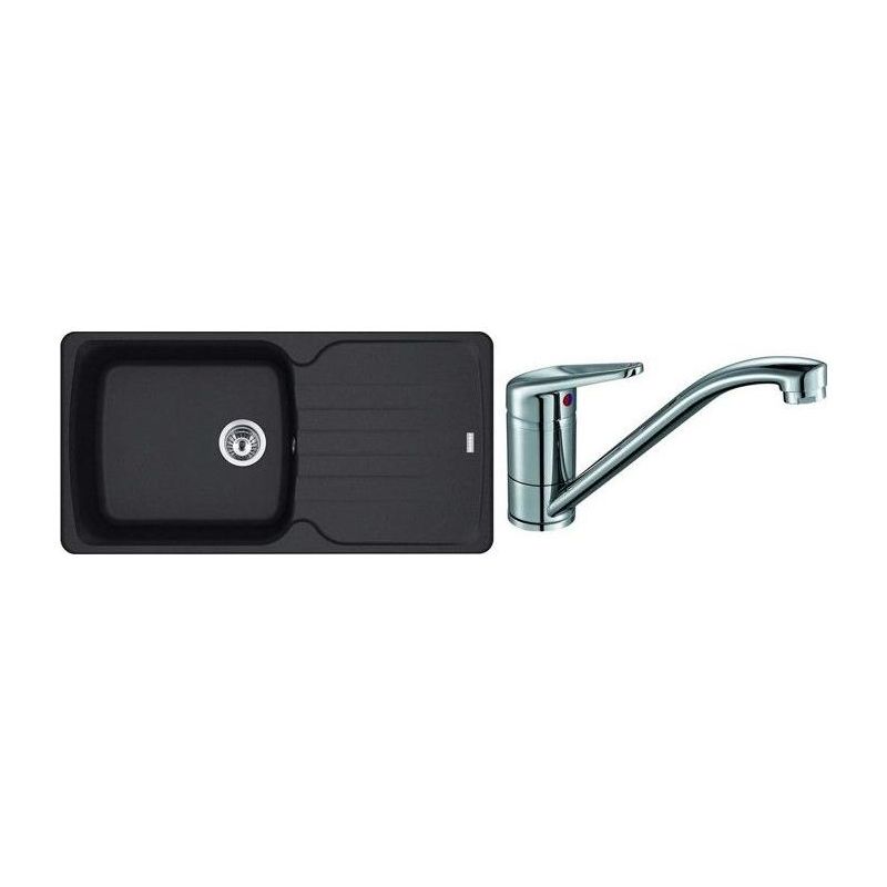 Pack évier à encastrer + mitigeur chromé Franke ANTEA Onyx AZG 611-XL