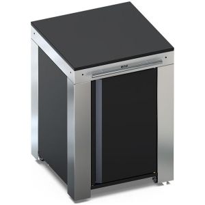Desserte pour plancha ENO FELIX Noir et inox | Cuisinières Grande Largeur