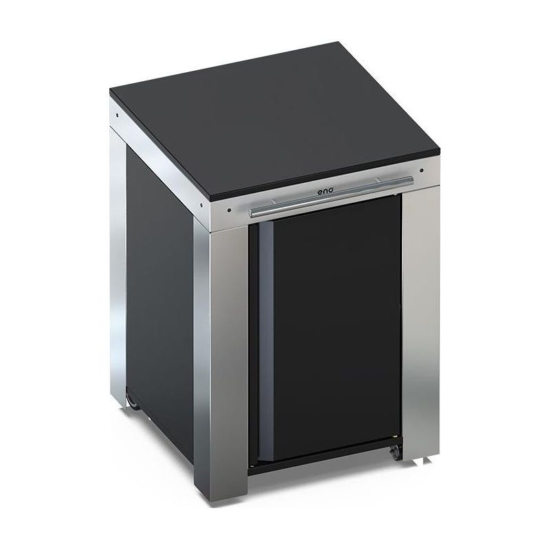 Desserte pour plancha ENO FELIX Noir et inox | Cuisinières Grande Largeur