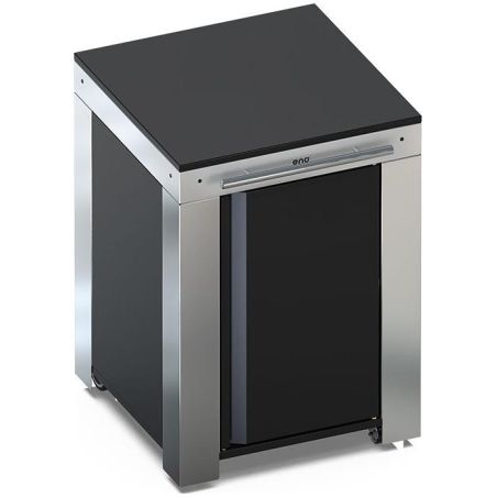Desserte pour plancha ENO FELIX Noir et inox | Cuisinières Grande Largeur