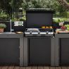 Meuble ENO MODULO pour plancha Gris cargo