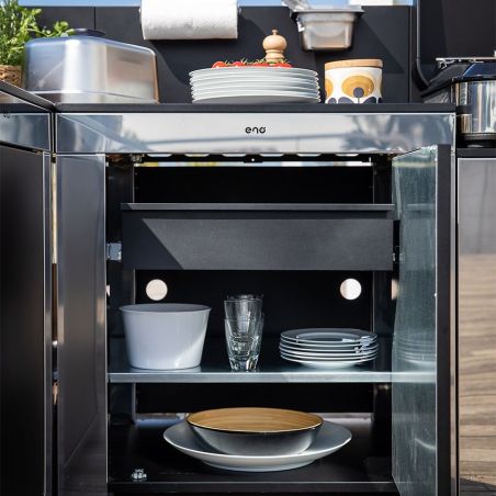 Tiroir noir pour meubles ENO MODULO