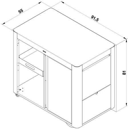 Chariot Achille gris cargo ENO