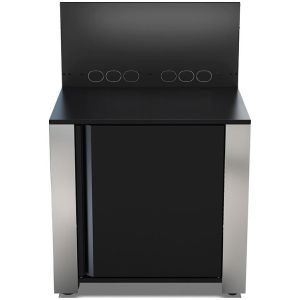 MODULO ENO PLANCHA surbaissé NOIR ET INOX