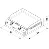 Plancha gaz ENO FUSION 60 gris cargo