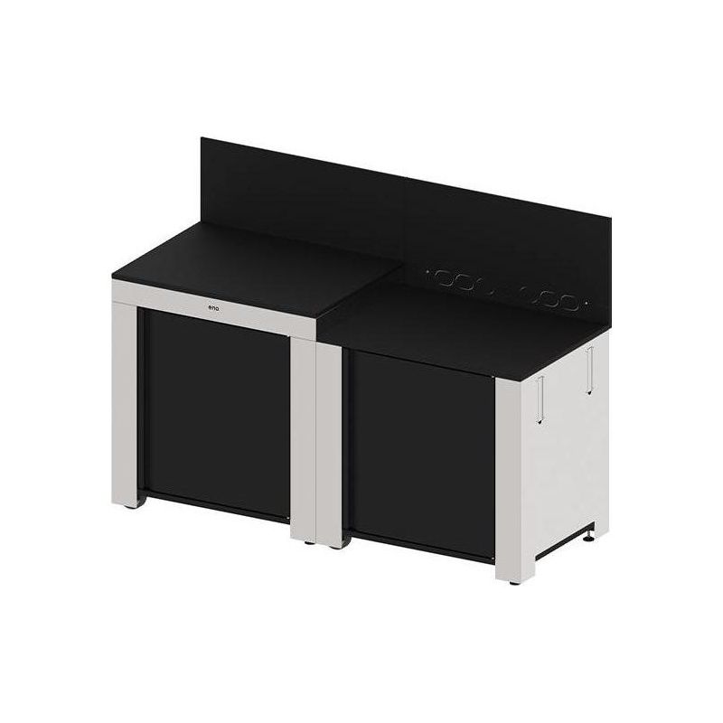 Cuisine extérieure ENO Essential 2 modules inox & noir PMOD852M