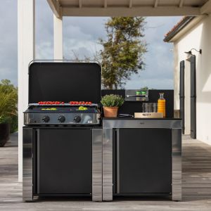 Cuisine extérieure ENO Essential 2 modules inox & noir PMOD852M