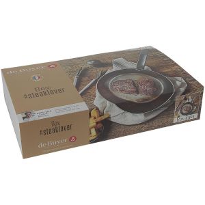 Box steaklover DE BUYER Poêle à frire 26cm avec pince + moulin à poivre