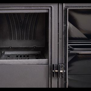Cuisinière à bois La Nordica Rosa L 5.0 Steel noir anthracite 11 kW