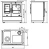 Cuisinière à bois GODIN Armonnie 2 Carmin 241100