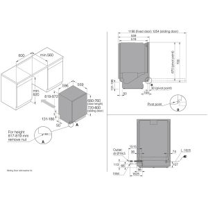 Lave-vaisselle tout intégrable ASKO 14 couverts 60 cm