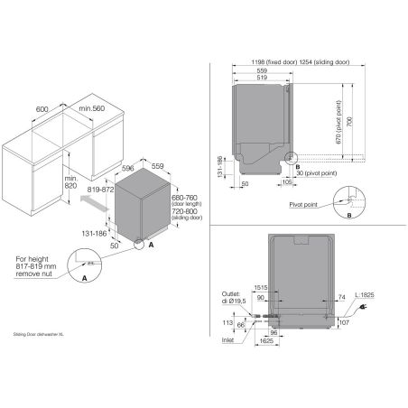 Lave-vaisselle tout intégrable ASKO 14 couverts 60 cm