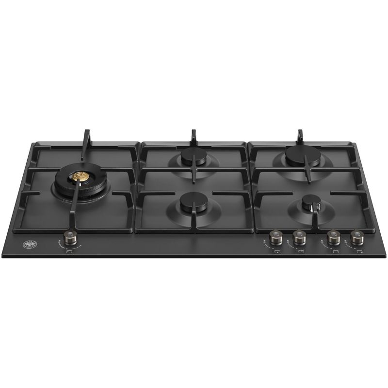 Plaque de cuisson gaz Bertazzoni P905LPRONE | Noir mat 90 cm 5 feux