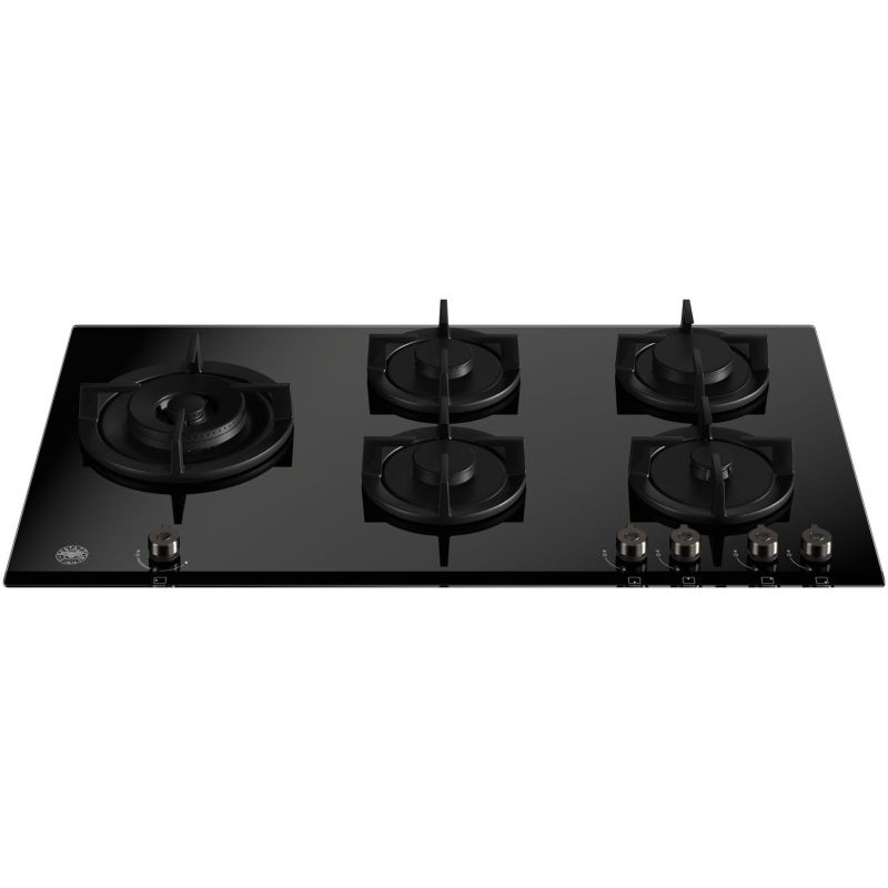 Plaque de cuisson gaz Bertazzoni P905LPROGNE verre noir | 90 cm 5 feux