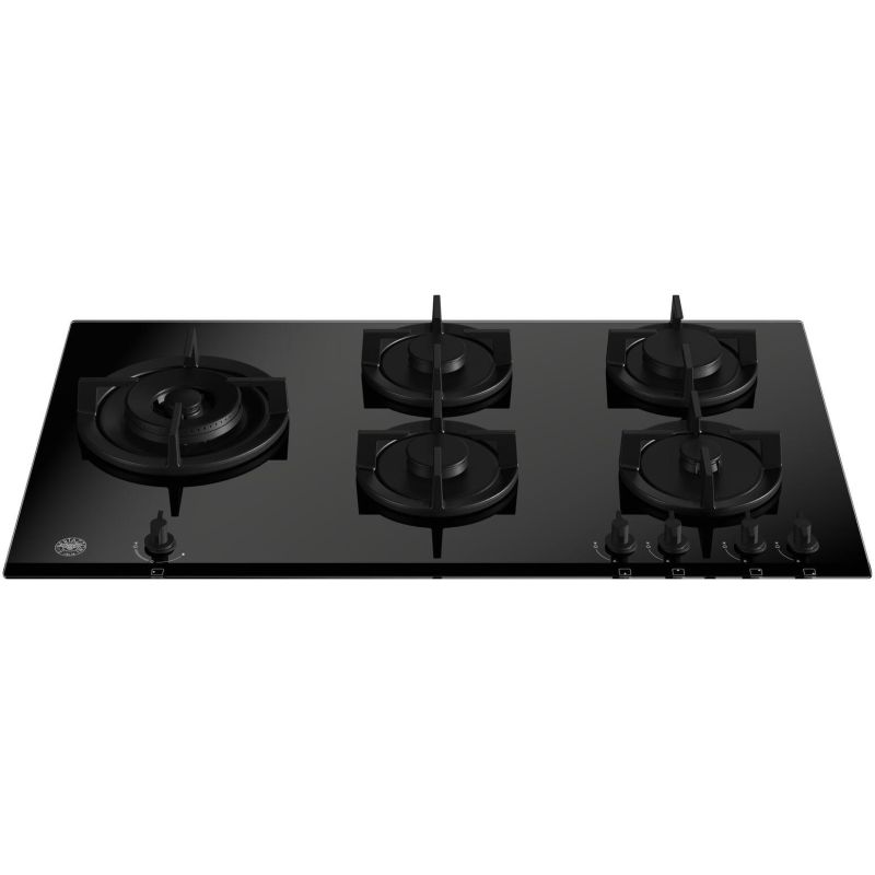 Plaque gaz Bertazzoni P905LMODGNE verre noir | 90 cm 5 feux