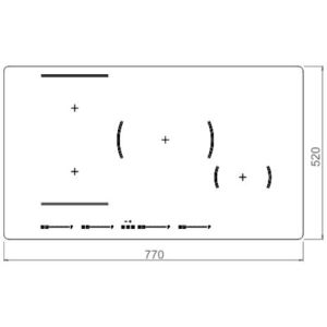 Plaque induction Bertazzoni P784I1M30NV | 78 cm 4 zones
