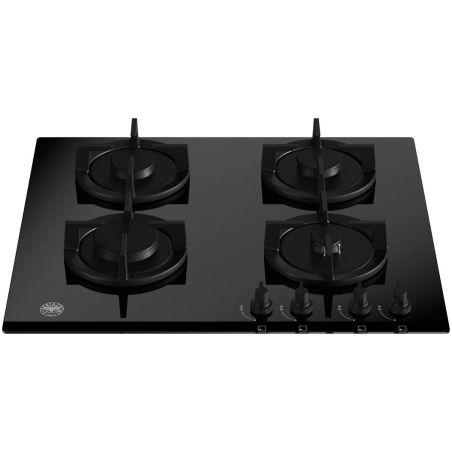 Plaque gaz Bertazzoni P604MODGNE 60 cm verre noir | Modern Series