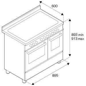 Piano de cuisson BERTAZZONI Master Series 90 cm 2 fours 5 brûleurs