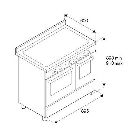 Piano de cuisson BERTAZZONI Master Series 90 cm 2 fours 5 brûleurs