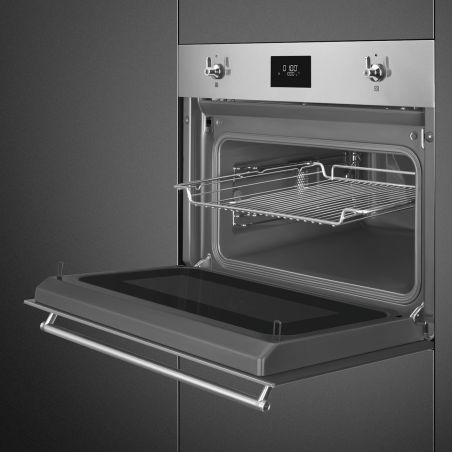 SMEG Classica Four 45 cm SFR9300X Inox chaleur tournante A+ Vapor Clean