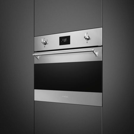 SMEG Classica Four 45 cm SFR9300X Inox chaleur tournante A+ Vapor Clean