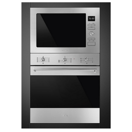 Four SMEG Classica 60cm Inox SF6381X 70L chaleur brassée Classe A