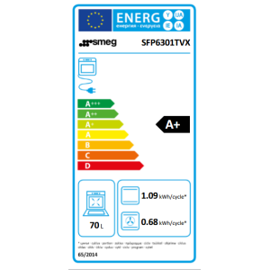 Four encastrable SMEG Classica SFP6301TVX Four 60cm Inox pyrolyse