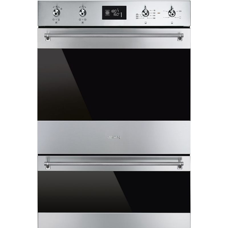 SMEG Classica Four double colonne 60cm Inox Pyrolyse Porte Froide DOSP6390X