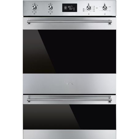 SMEG Classica Four double colonne 60cm Inox Pyrolyse Porte Froide DOSP6390X