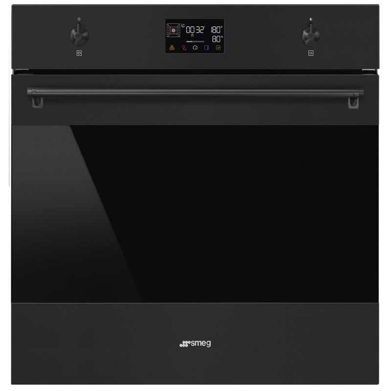 Four combiné vapeur 88L SMEG Classica 60cm Noir Mat pyrolyse SOP6302S2PN