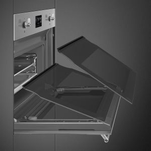 Four compact SMEG Classica 45 cm combi vapeur Inox anti-traces SO4302S3X
