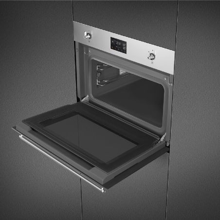 Four compact SMEG Classica 45 cm combi vapeur Inox anti-traces SO4302S3X