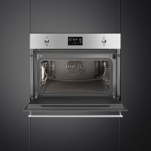 Four compact SMEG Classica 45 cm combi vapeur Inox anti-traces SO4302S3X