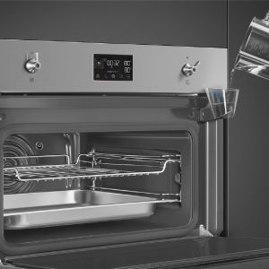 Four compact SMEG Classica 45 cm combi vapeur Inox anti-traces SO4302S3X
