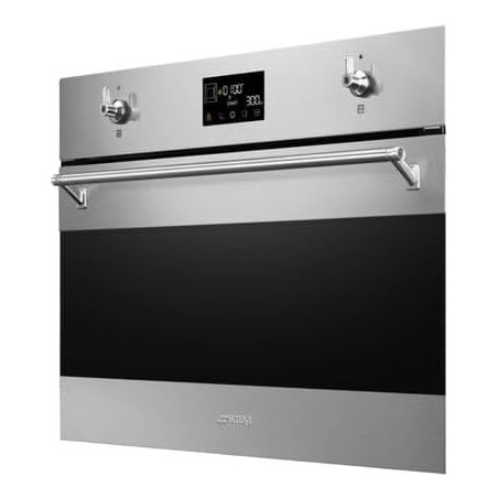 Four encastrable compact SMEG Classica 45cm Inox micro-ondes SO4301M1X