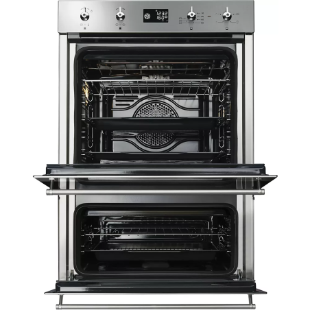 SMEG Classica Four double colonne 60cm Inox Pyrolyse Porte Froide DOSP6390X