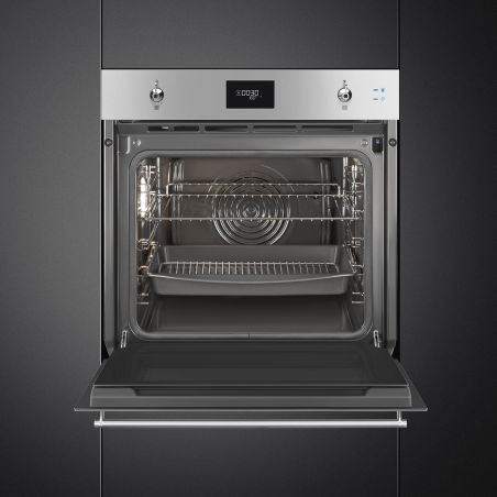 Four encastrable SMEG Classica 60cm combiné vapeur pyrolyse inox SOP6301S2X