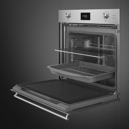 Four encastrable SMEG Classica 60cm combiné vapeur pyrolyse inox SOP6301S2X