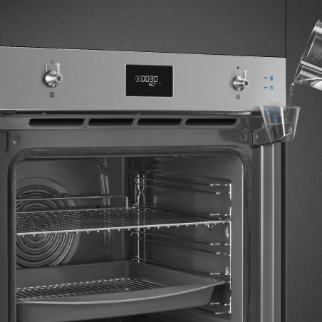 Four encastrable SMEG Classica 60cm combiné vapeur pyrolyse inox SOP6301S2X