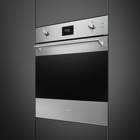 Four encastrable SMEG Classica 60cm combiné vapeur pyrolyse inox SOP6301S2X