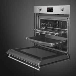 Four encastrable SMEG Classica 60cm Four Combiné 68L Inox Vapor Clean SO6302M2X
