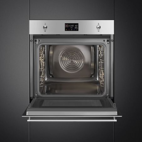 Four encastrable SMEG Classica 60cm Four Combiné 68L Inox Vapor Clean SO6302M2X