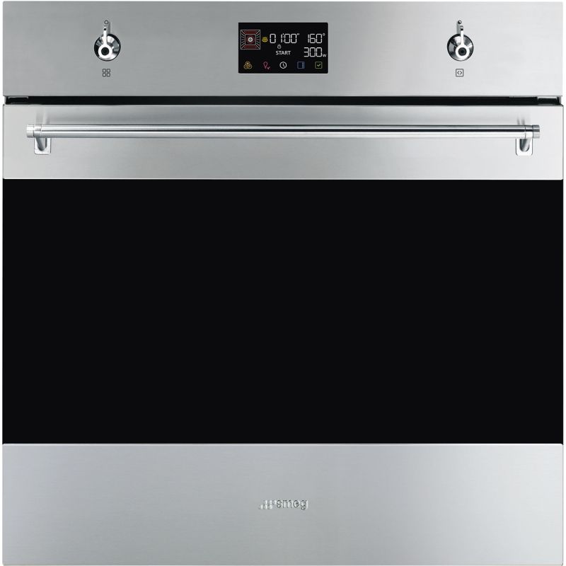 Four encastrable SMEG Classica 60cm Four Combiné 68L Inox Vapor Clean SO6302M2X