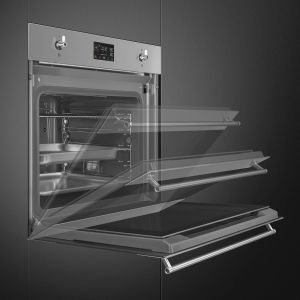 Four combiné vapeur SMEG Classica 60cm Steam100 Vapor Clean SO6302S3PX