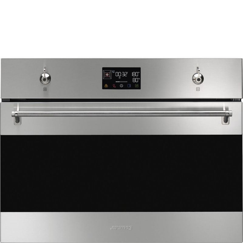 Four compact SMEG Classica 45 cm combi vapeur Inox anti-traces SO4302S3X